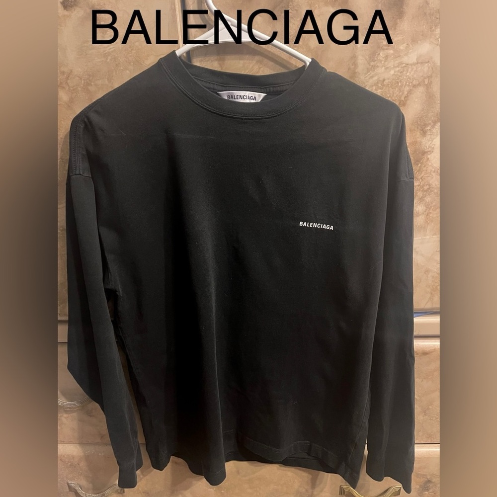 Balenciaga Long Sleeve Shirt Black